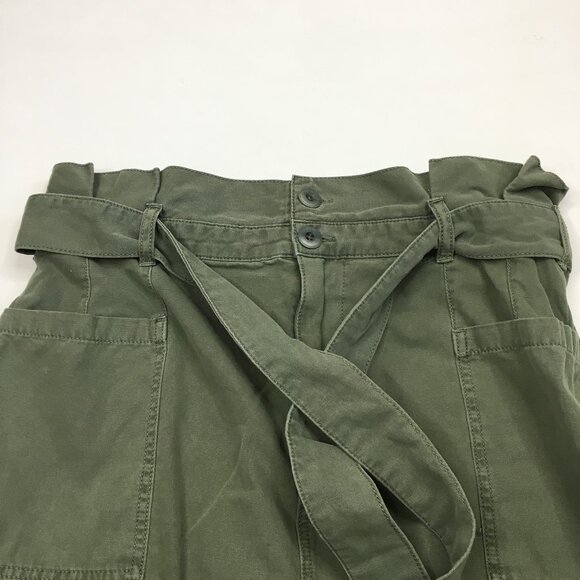 JOE'S Jeans Green Belted Carrot top Waist Denim Skirt - Picture 5 of 11